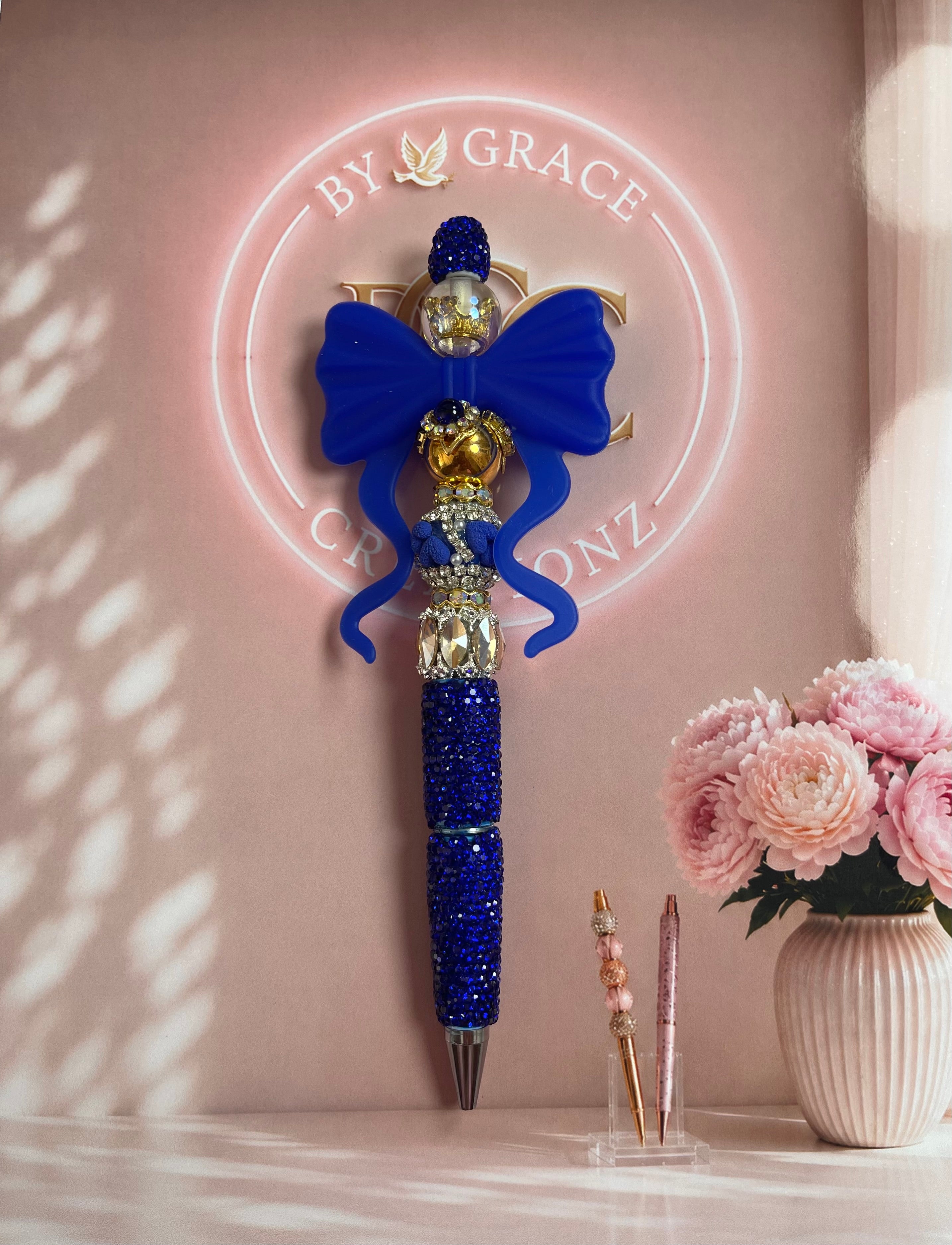 Royal Blue Bling Pen