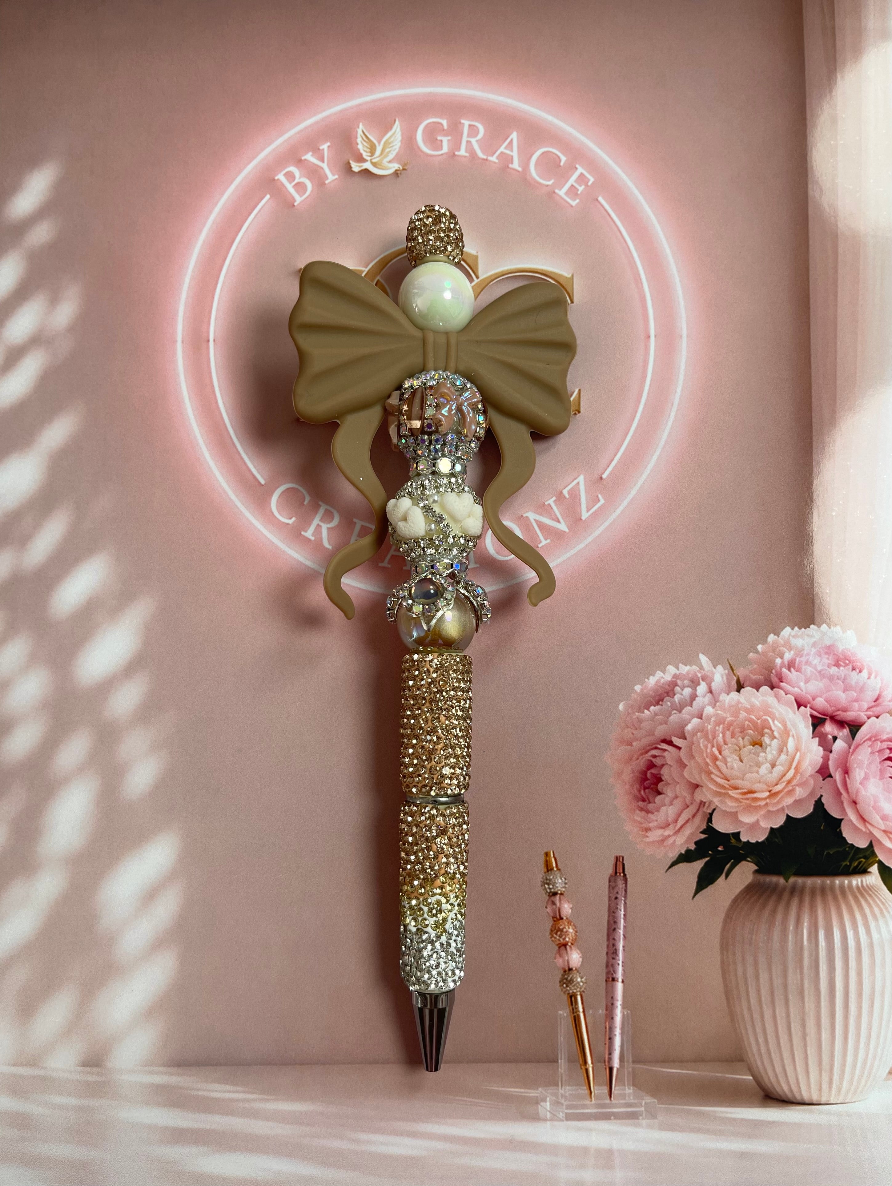 Brown Nude Color Bling Pen