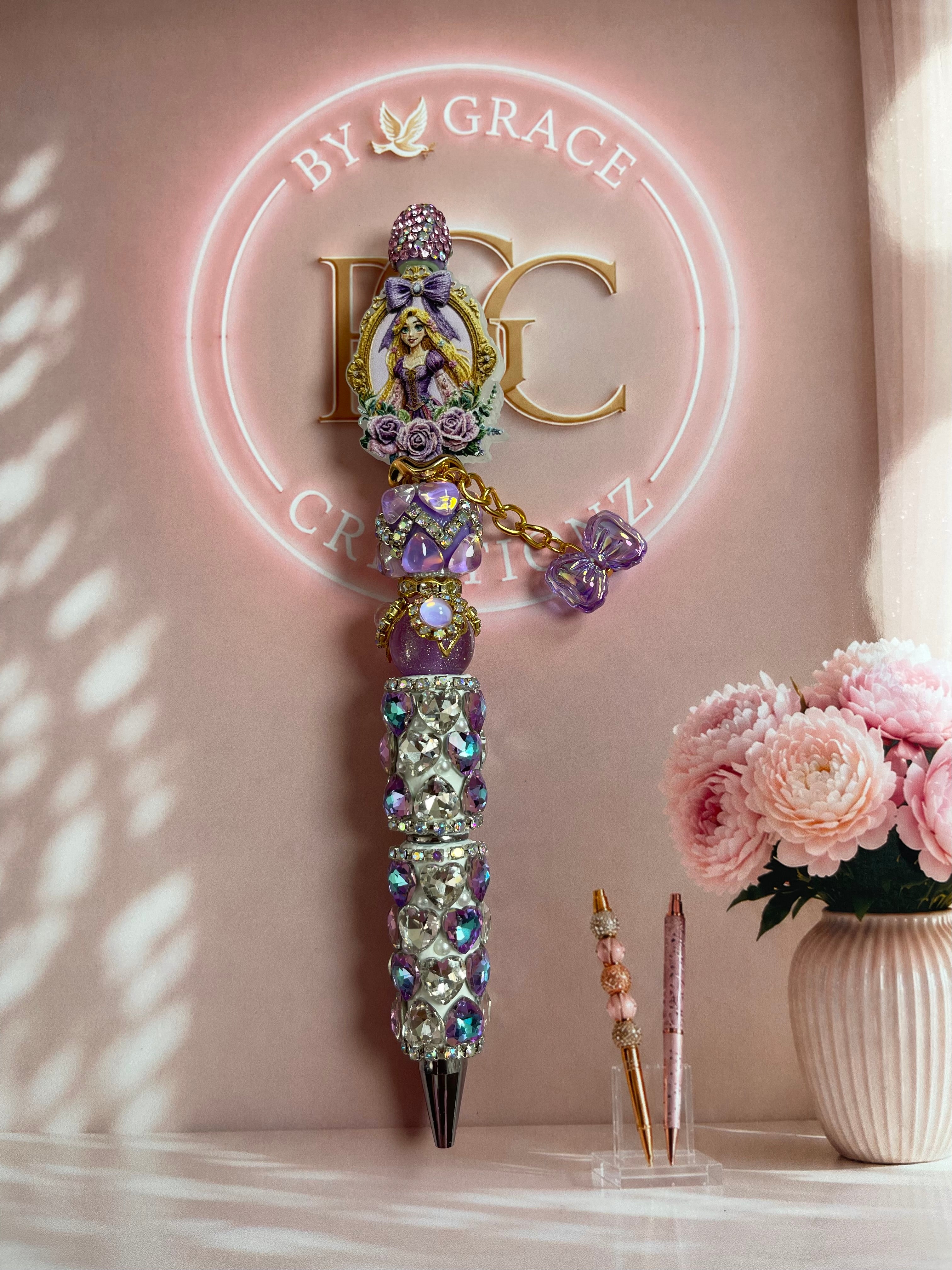 Rapunzel Acrylic Focal Bling Pen