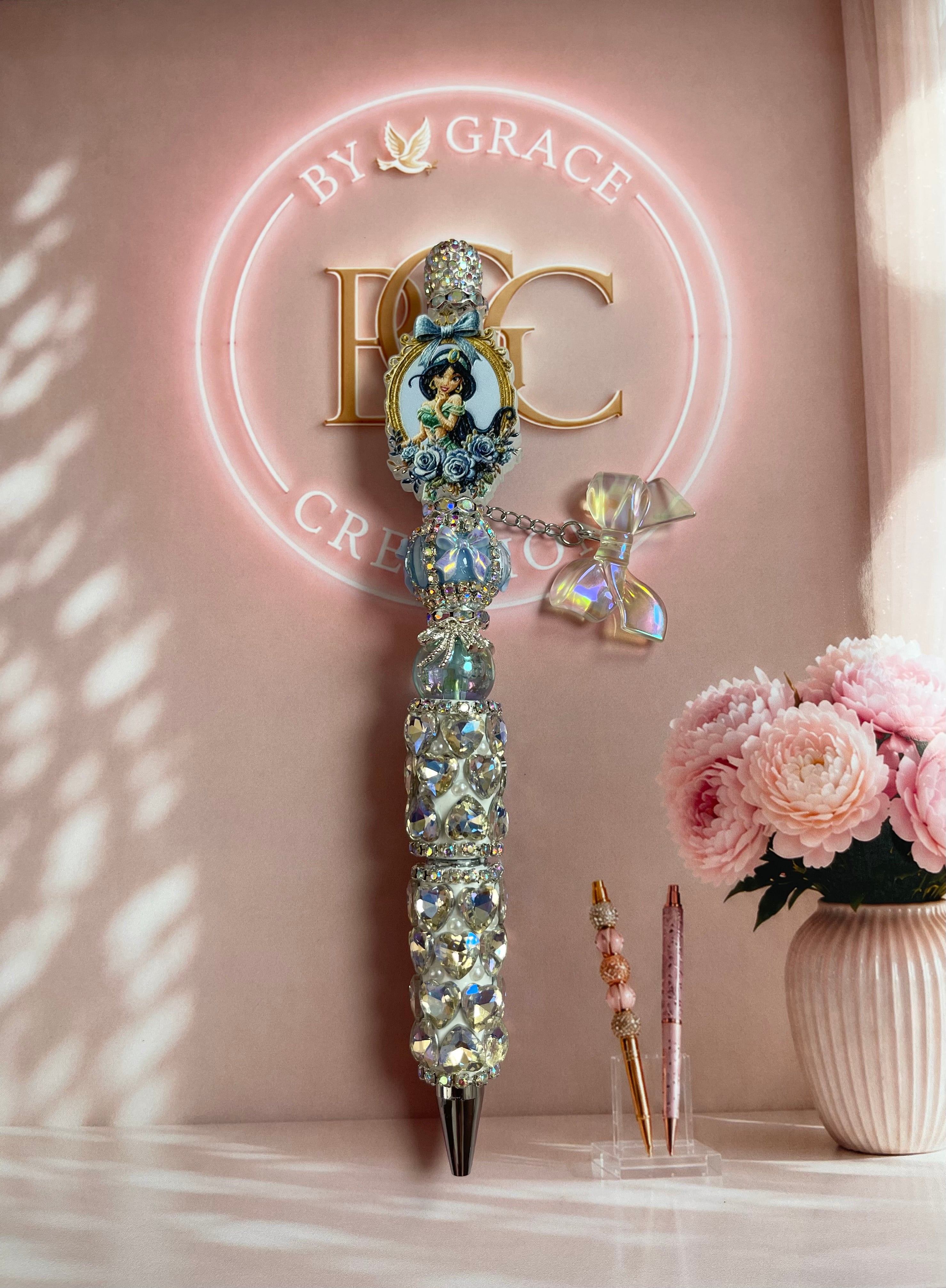 Jasmin Acrylic Focal Bling Pen