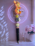 Flocked Tiger Bling Pen