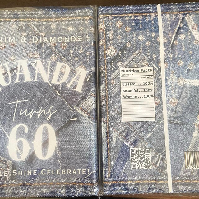 Denim & Diamonds Personalized Chip Bags