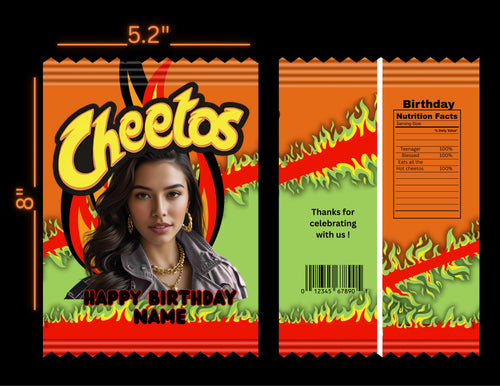 Custom Hot Cheetos Chip Bags Wrapper