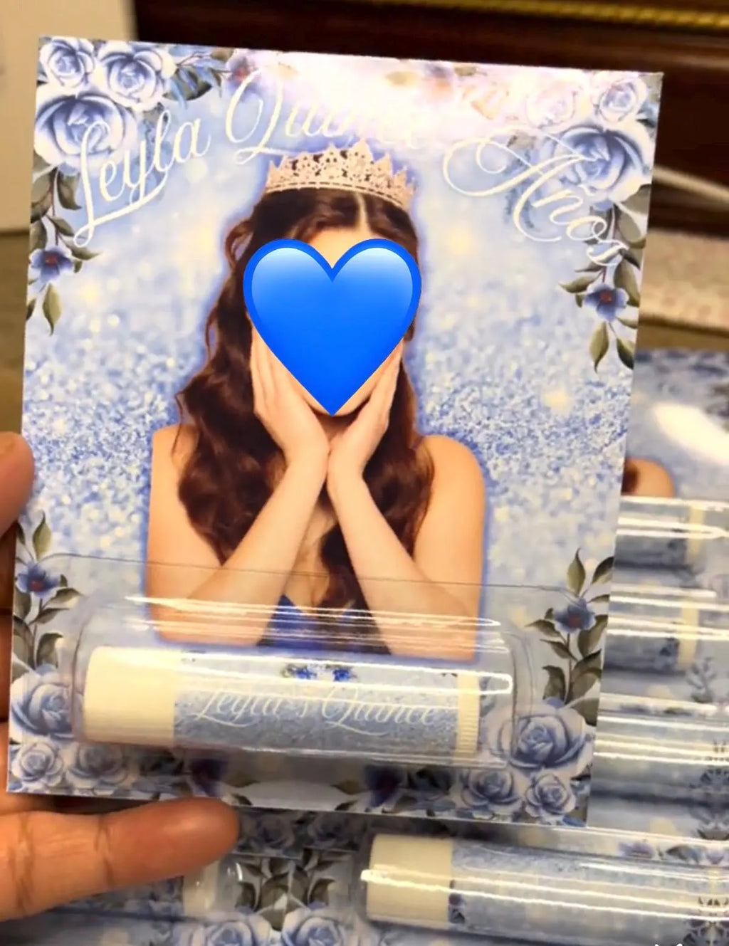Custom Quinceañera Lip Balm Favors