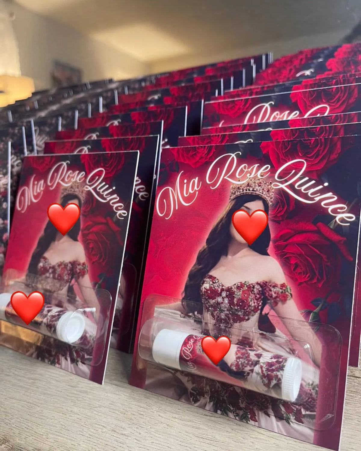 Custom Quinceañera Lip Balm Favors