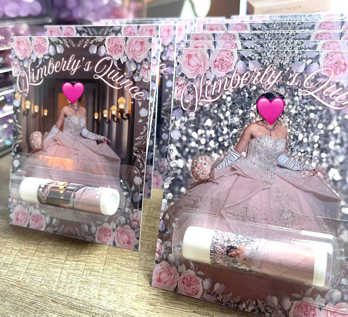 Custom Quinceañera Lip Balm Favors